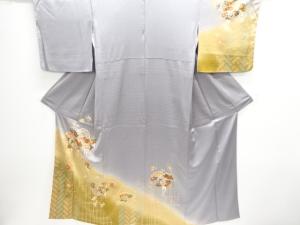 笠松に花模様訪問着